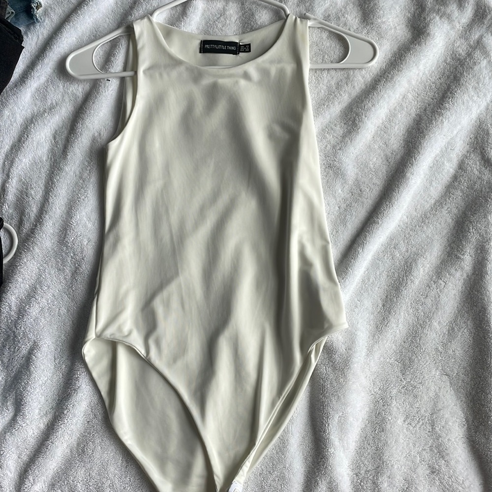 PrettyLittleThing ivory body suit
